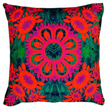 Magnificent flower motif cushion cover 1