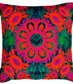 Magnificent flower motif cushion cover