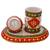 Meenakari Marble Pen Stand n Table Clock