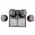 Oxidize Mouth Freshener 4 Boxes Pair n Metal Tray Set Handicraft