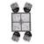 Oxidize Mouth Freshener 4 Boxes Pair n Metal Tray Set Handicraft