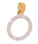 Outstanding O Initial Pendant Made With Stones without Chain