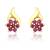 Mahi Red Flare Earrings
