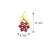 Mahi Red Flare Earrings
