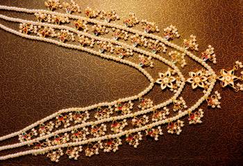 Traditional Three Line Kundan Satlada Haar 2