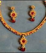 gold plated necklace-sets