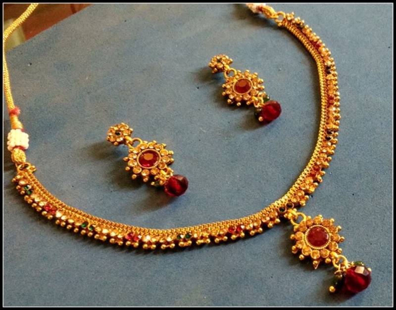 gold plated necklace-sets