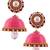 Hancrafted Single Stud Pink Jhumka