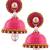 Hancrafted Single Stud Pink Jhumka