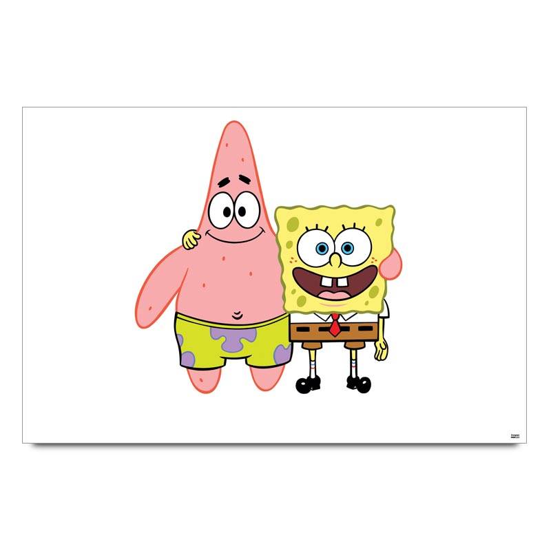 Spongebob Clipart Cartoon   Poster