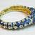 Peacock design blue meenakari zircon stud kada bangle 