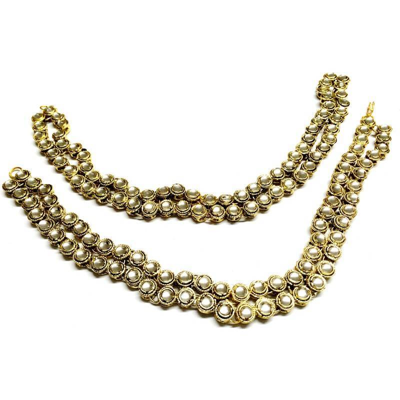 Craftstages Traditional Kundan Meenakari Payal Craftstages 177979