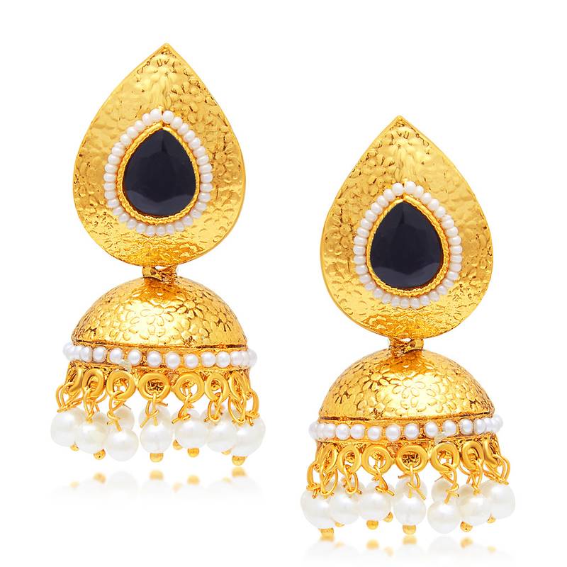 EyeCatchy Jhumki Gold Plated Set of 3 Pair Earring Combo For Women Sukkhi Online Private