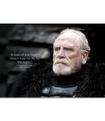 Lord Commander Game Of Thrones   Poster