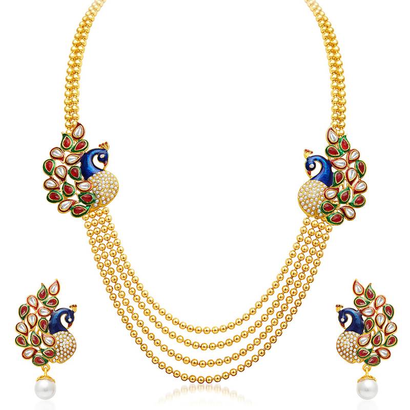 Fine Gold Plated Set of two Necklace Set Combo For Women Sukkhi Online Private Limited 1433034