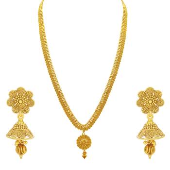 Youthful Laxmi Temple Coin Gold Plated Set of three Necklace Set Combo For Women 4