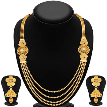 Gorgeous Peacock Gold Plated Set of three Necklace Set Combo For Women 3