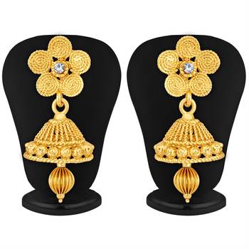 Stylish Jalebi 4 String Gold Plated Necklace Set For Women 2