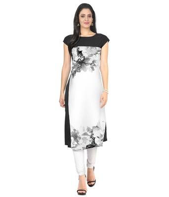 Multicolor crepe printed kurti 1