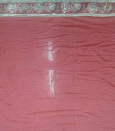 Red Embroidered Georgette Saree With Blouse 2