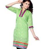 Designer party wear kurti made from jacquard