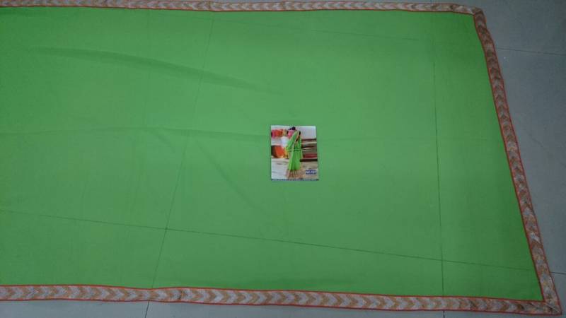 Green Embroidered Georgette Saree With Blouse