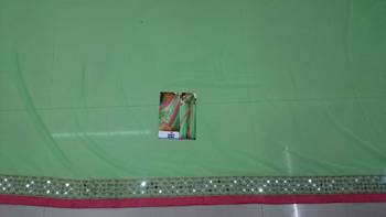 Green Embroidered Georgette Saree With Blouse 4