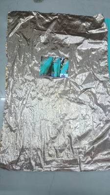Cyan Embroidered Georgette Saree With Blouse 3