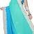 light_blue embroidered georgette saree With Blouse