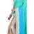 light_blue embroidered georgette saree With Blouse