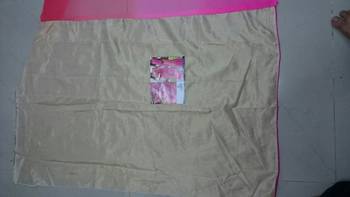 Light Pink And Light Orange Embroidered Georgette Saree With Blouse 3