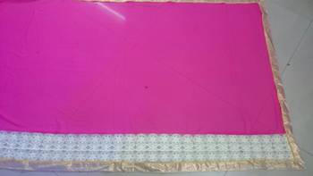 Light Pink And Light Orange Embroidered Georgette Saree With Blouse 4