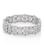 Silver Plated Cubic Zirconia Bracelet for Women