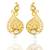 Trendy Gold Colour Mango Shaped Earrings for Girls and Women