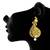 Trendy Gold Colour Mango Shaped Earrings for Girls and Women