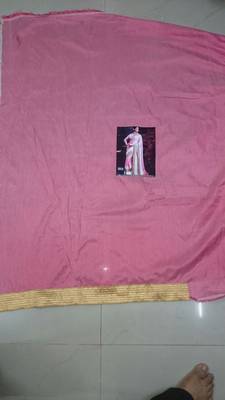 Pink Embroidered Georgette Saree With Blouse 4