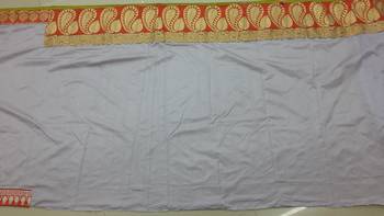 Grey Embroidered Georgette Saree With Blouse 2