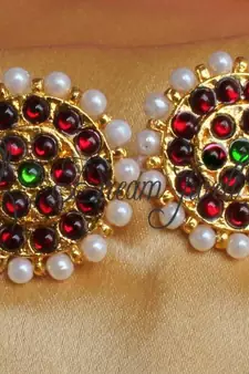 BEAUTIFUL HUGE TEMPLE STYLE EARRINGS