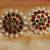 BEAUTIFUL HUGE TEMPLE STYLE EARRINGS