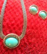 Turquoise Necklace Set-110164