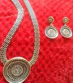 Silver Finish Necklace Set