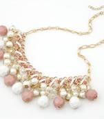 Pink Bohemia Crystal Pearl Necklace