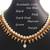 Magenta Pearl Gota Necklace Set