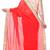 red printed georgette saree With Blouse Piece
