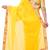 yellow printed georgette saree With Blouse Piece