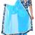 sky blue printed georgette saree With Blouse Piece