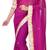 pink printed georgette saree With Blouse Piece