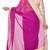 pink printed georgette saree With Blouse Piece