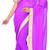 Pink printed georgette saree With Blouse Piece