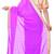 Pink printed georgette saree With Blouse Piece